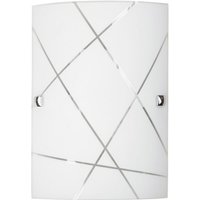 Glas Deckenleuchte 18 cm E27 1x60W weiß rechteckig Phaedra 3697 Rabalux von RABALUX