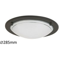Glas Deckenleuchte 28,5 cm E27 1x60W schwarz rund Ufo 5103 Rabalux von RABALUX