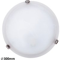 Glas Deckenleuchte 30 cm E27 1x60W weiß Alabasterglas rund Alabastro 3202 Rabalux von RABALUX