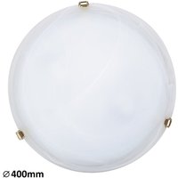 Glas Deckenleuchte 40 cm E27 2x60W weiß Alabasterglas rund Alabastro 3301 Rabalux von RABALUX