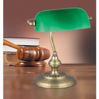 Klassische Bankerlampe mit grünem Schirm, bronze E27 Bank 4038 Rabalux Klassische Bankerlampe mit grünem Schirm, bronze E27 Bank 4038 Rabalux von RABALUX