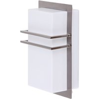 Moderne Außenwandleuchte 1xE27 Seattle Satin Chrom 8229 Rabalux von RABALUX