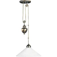 2706 Hängeleuchte Marian aus Metall Glas bronzefarben/ weiß E27 1x max. 100W Ø39cm H:185cm höhenverstellbar dimmbar - Rabalux von RABALUX