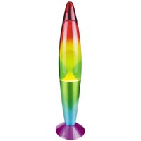 7011 Tischleuchte Lavalampe Lollipop Rainbow aus Metall Glas mehrfarbig Ø11cm H:42cm mit eingebautem Schalter - Rabalux von RABALUX