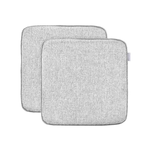RACE LEAF 2er Set 40,5x40,5 cm Memory Foam Slow Rebound Sitzkissen Indoor Household Sitzkissen Wasserfeste Oberfläche und rutschfeste Unterseite Schwarz (Blassgrau) von RACE LEAF