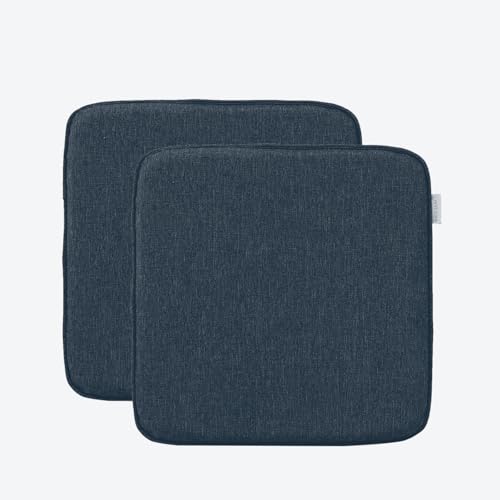RACE LEAF 2er Set 40,5x40,5 cm Memory Foam Slow Rebound Sitzkissen Indoor Household Sitzkissen Wasserfeste Oberfläche und rutschfeste Unterseite Schwarz (Blau) von RACE LEAF