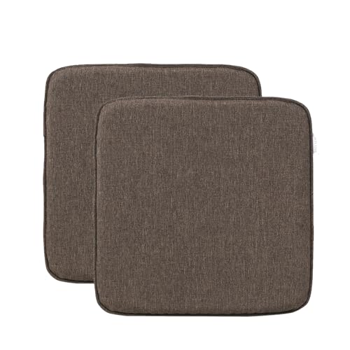 RACE LEAF 2er Set 40,5x40,5 cm Memory Foam Slow Rebound Sitzkissen Indoor Household Sitzkissen Wasserfeste Oberfläche und rutschfeste Unterseite Schwarz (Braun) von RACE LEAF