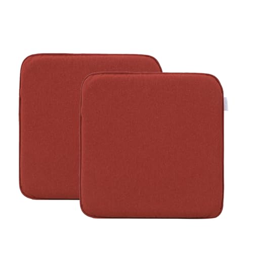 RACE LEAF 2er Set 40,5x40,5 cm Memory Foam Slow Rebound Sitzkissen Indoor Household Sitzkissen Wasserfeste Oberfläche und rutschfeste Unterseite Schwarz (Rot) von RACE LEAF