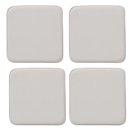 RACE LEAF 4er Set 40,5x40,3.5 cm Memory Foam Slow Rebound, Sitzkissen Indoor Household Sitzkissen Wasserfeste Oberfläche und rutschfeste Unterseite Schwarz (Ecru) von RACE LEAF