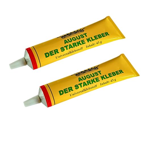 August Universalkleber Kontaktkleber 43 g – Starker Alleskleber für Glas, Holz, Metall, Leder & Keramik (2) von RACEL