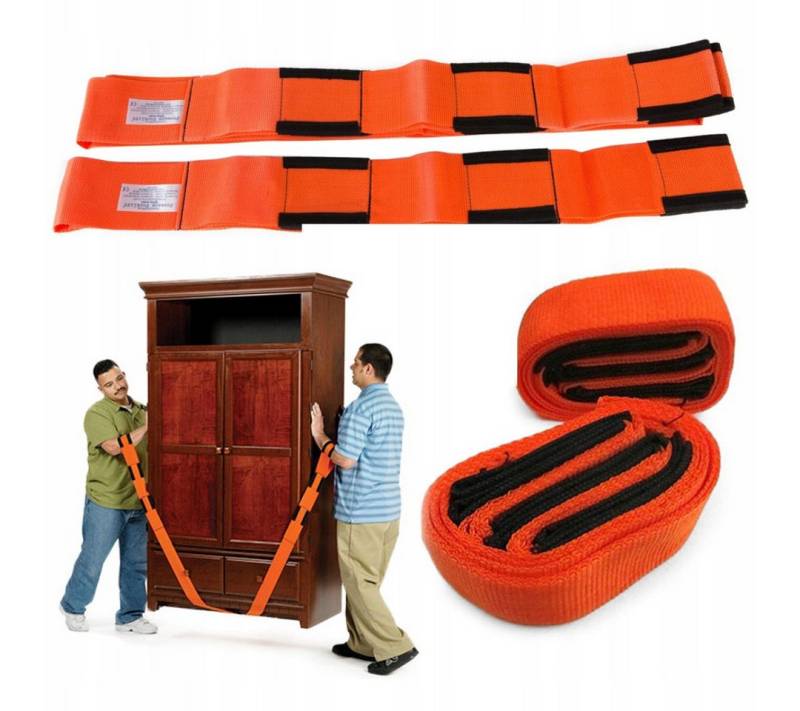 RACEL Möbelrolle Möbeltragegurte 2er Set Tragehilfe Umzugsgurte verstellbar 270 cm, (2-St., 2er Set), Rückenschonend, stark von RACEL