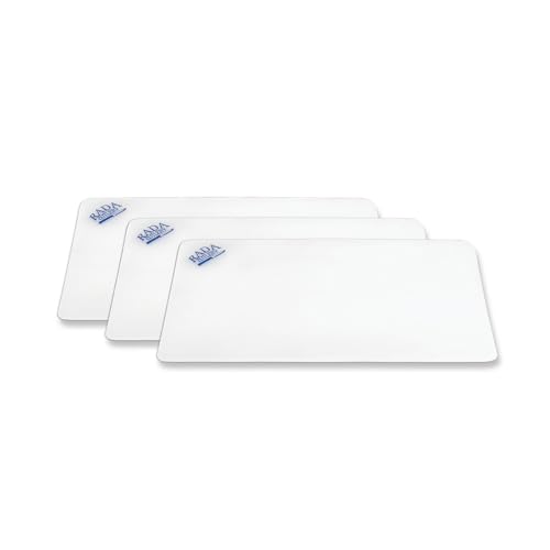 Rada Cutlery CB3 Kleine Schneidebretter 17,8 x 25,4 cm, Kunststoff, Weiß von RADA