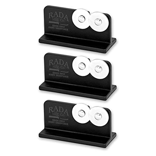 Rada MFG Rada Cutlery Quick Edge Messerschärfer mit gehärteten Stahlrädern, 2 Stück Rada MFG Rada Cutlery Quick Edge Messerschärfer mit gehärteten Stahlrädern, 2 Stück von RADA
