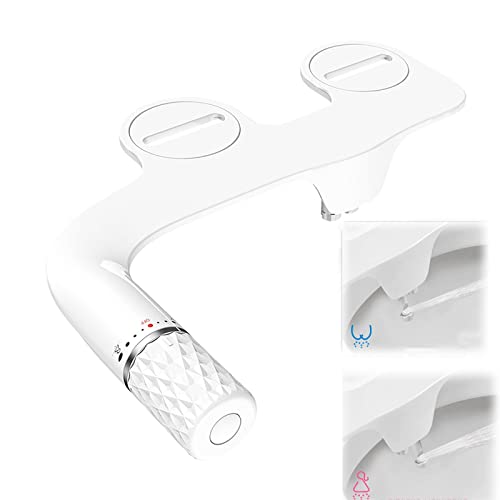 RADAAB Bidet WC Aufsatz mit Bidet Funktion Dusch-WC Bidet Einsatz Aufsatz für Toilette Bidet Toilettenaufsatz mit selbstreinigende Doppel Düse Bidet Front und Heckreinigung von RADAAB