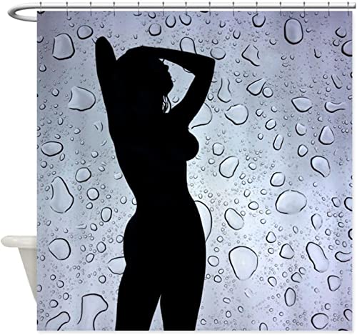 RADEMA Duschvorhang 120x200cm Nackte Silhouette Duschvorhang Antischimmel Wasserdicht Sexy Frau Shower Curtains Geeignet für Badezimmer Badewanne mit 8 Kunststoffhaken von RADEMA