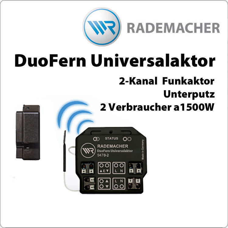 RADEMACHER Duofern 2-Kanal Universalaktor 9470-2 (35140262) von RADEMACHER
