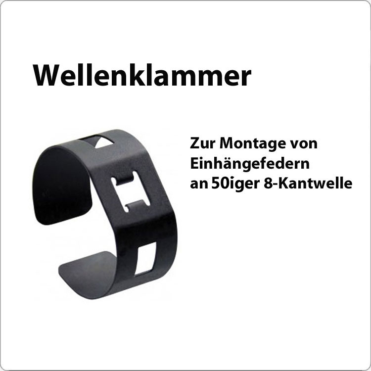 Wellenklammer für Wellendurchmesser 50 mm von RADEMACHER