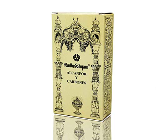 Radhe Räucherstäbchen ALCANFOR und Kohlen, 100 g, Standard von RADHE SHYAM