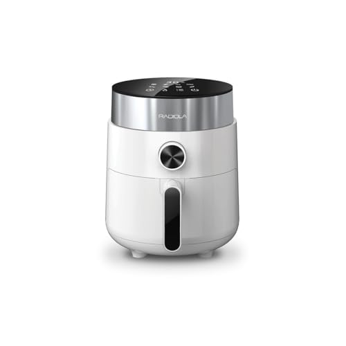 Heißluftfritteuse ohne Öl, 2,5 L Fassungsvermögen, 1200W, Timer, 80-200°C einstellbar, Antihaftbeschichtung RADF31225W RADIOLA Heißluftfritteuse ohne Öl, 2,5 L Fassungsvermögen, 1200W, Timer, 80-200°C einstellbar, Antihaftbeschichtung RADF31225W RADIOLA von RADIOLA