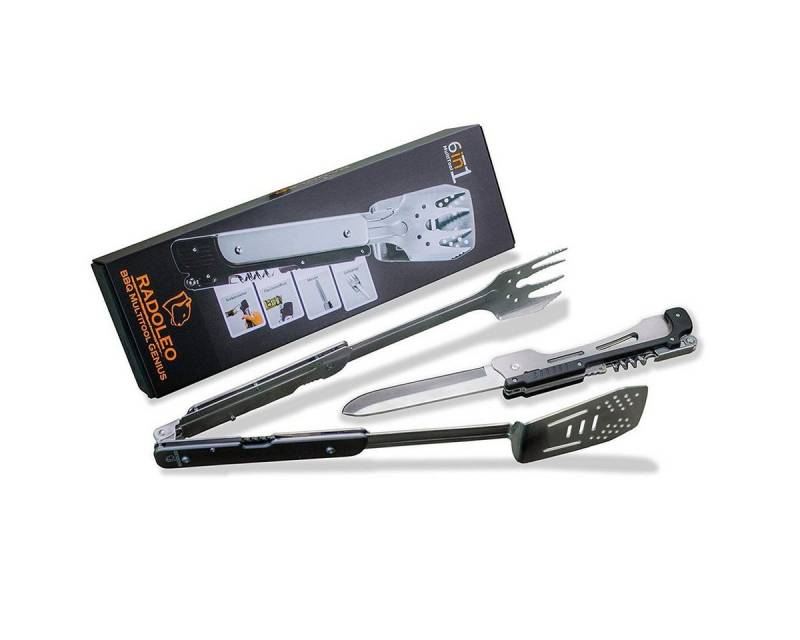RADOLEO Grillbesteck-Set Grill-Multi-Tool Grillbesteck 6 Grill-Werkzeuge von RADOLEO