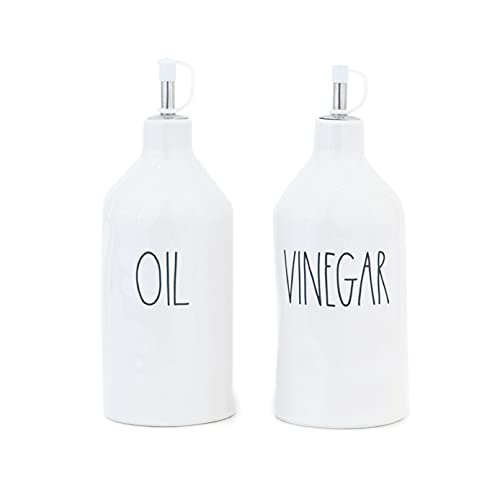 Rae Dunn Öl- und Essigspeisen, kleine Öl- und Essigspender-Set, Ölflaschen für Küche von RAE DUNN BY MAGENTA