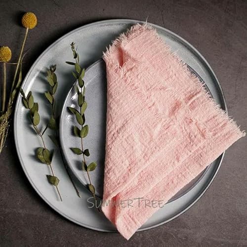 10 Stück Servietten Baumwollgaze 41 cm Serviette Musselin Geschirrtücher Abendessen Retro Käsetuch Hochzeit Party Rustikale Tischdekoration 16 Zoll von RAEF