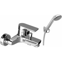 Raf Rubinetterie - Freiliegender Bademischer mit Duschset Raf T2 T2-57 Chrom von RAF RUBINETTERIE
