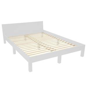 home24 Bettgestell 160 x 200cm Buche, lackiert MDF Mitteldichte Holzfaserplatte , lackiert Sperrholz aus Birke Grau/Hellgrau Buche von home24