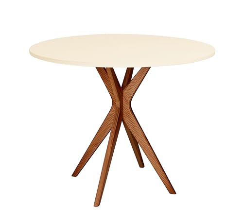 JUBI Runder Esstisch 70cm Eiche Ivory von RAGABA