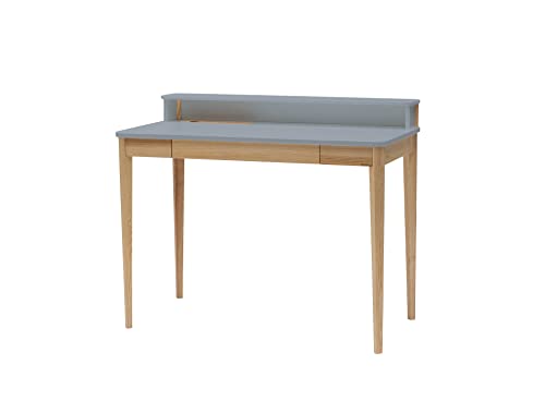 RAGABA ASHME Skandinavisch Schreibtisch 110 x 56 x 75 cm - Kabelaufbewahrung - Einfach Montage FSC® Holz von RAGABA