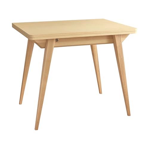RAGABA Envelope Ausziehbarer Esstisch Ausklappbar B90/130 x H76 x T65 cm | Eschenholz von RAGABA