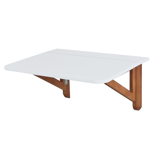 Ragaba Klapptisch, Klappschreibtisch KLAPP 60x80cm Eiche Weiß von RAGABA