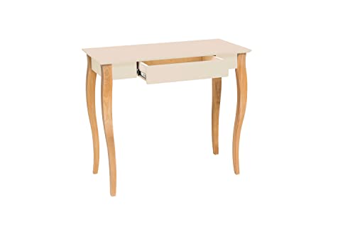 Ragaba LILLO Kleiner Schreibtisch Beistelltisch mit Schublade – Einfache Montage – 85 cm Breit – FSC Zertifiziert Holz Beine von RAGABA
