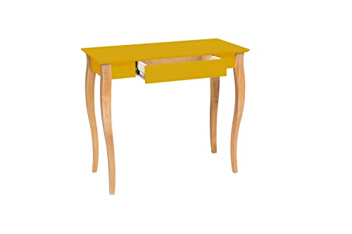 Ragaba LILLO Kleiner Schreibtisch Beistelltisch mit Schublade – Einfache Montage – 85 cm Breit – FSC Zertifiziert Holz Beine Ragaba LILLO Kleiner Schreibtisch Beistelltisch mit Schublade – Einfache Montage – 85 cm Breit – FSC Zertifiziert Holz Beine von RAGABA