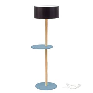 home24 Stehleuchte Schwarz 40 x 140 x 40cm Blau/Hellblau Esche, lackiert MDF Mitteldichte Holzfaserplatte , lackiert von home24