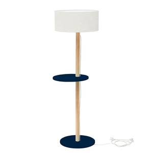 home24 Stehleuchte Weiß 40 x 140 x 40cm Blau/Dunkelblau Esche, lackiert MDF Mitteldichte Holzfaserplatte , lackiert von home24