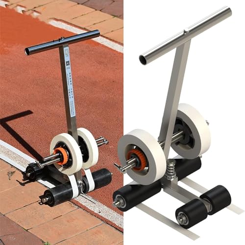 Boden Klebeband Applikator, Basketballplatz-Parkplatz-Straßenlinienmarkierungsmaschine mit Kreis-Zeichenset, 2er-Pack(55~80cm) von RAGOPILEN