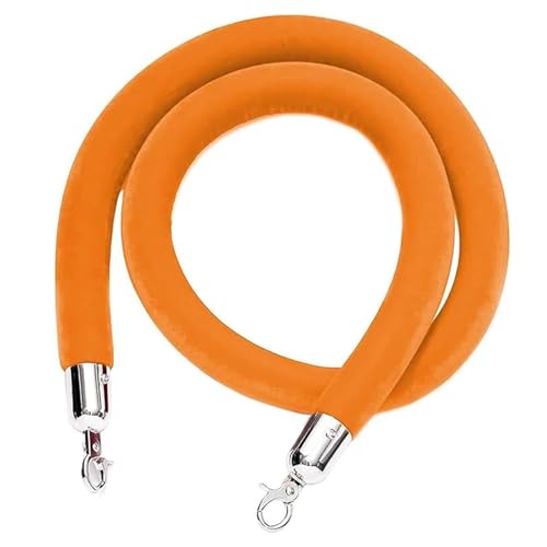 Crowd Control Seile, Samtseil mit Haken for Absperrungen, Orange, mehrere Größen(4ft/120cm) von RAGOPILEN