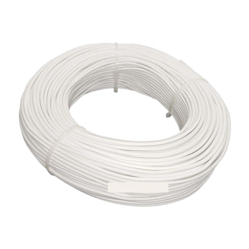 Kabel, 3K festes isoliertes Gummi-Kohlefaser-Heizkabel AG12K, weiß, mehrere Größen(20m) von RAGOPILEN