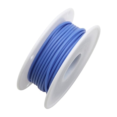 Kabel, Flexibler 16–30 AWG Silikon-isolierter Draht 600 V verzinntes Kupfer, mehrfarbig, Packung mit 5 Rollen(Blue-5 Rolls,24AWG 10m per roll) von RAGOPILEN