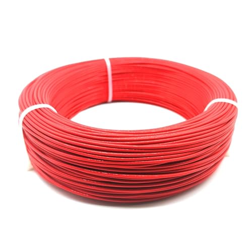 Kabel, Hochtemperaturbeständiger Stromdraht PTFE-isolierter Kupferlitzendraht 100 m 14–26 AWG(100m-14 AWG) von RAGOPILEN