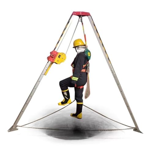 Kettenflaschenzug, Faltbares Teleskop-Rettungsstativ-Kit for beengte Räume mit 1200–2600 Pfund Winde(2600LBS Winch -Rated Load 300 KG) von RAGOPILEN