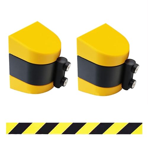 Magnetische Bandabsperrung versenkbar, Magnetische Saugnapf-Wandhalterung, einziehbare Gurtbarriere zur Kontrolle von Menschenmengen, mehrere Größen(B,3M/9.8FT) von RAGOPILEN