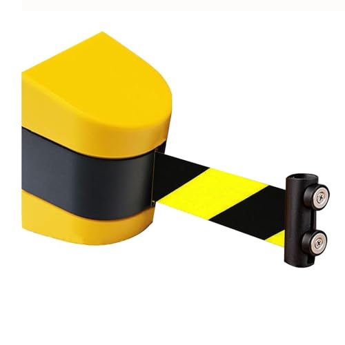 Magnetische Bandabsperrung versenkbar, Magnetische einziehbare Gurtbarriere zur Kontrolle von Menschenmengen, 2er-Pack, mehrere Größen(A,5M/16FT) von RAGOPILEN