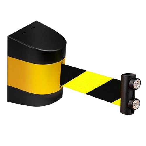 Magnetische Bandabsperrung versenkbar, Magnetische einziehbare Gurtbarriere zur Kontrolle von Menschenmengen, Sicherheitskordon, mehrere Größen, 1er- oder 2er-Pack(A,10M/32FT) von RAGOPILEN