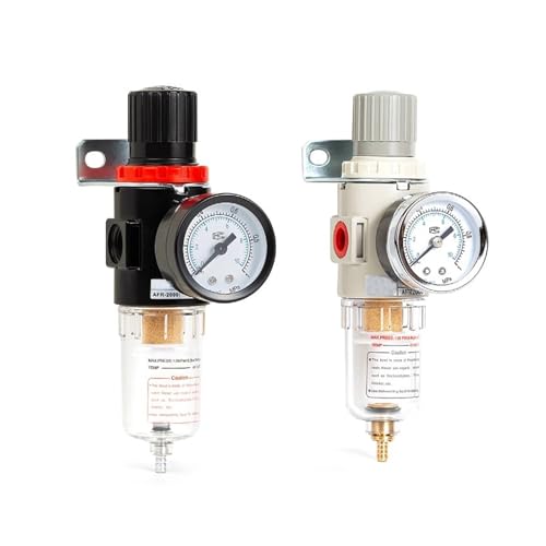 Öl-Wasser-Schmiervorrichtung, AFR2000 BFR3000 Pneumatischer Druckregelfilter Schwarz und Weiß Mehrere Modelle(WhitecoppercoreAFR2000withoutjoint) von RAGOPILEN