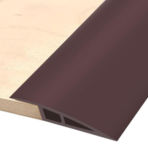 PVC-Bodenübergangsleiste, Selbstklebender Bodenübergangsstreifen 3,3 Fuß Multicolor for Teppich zu Fliese(Coffee) von RAGOPILEN