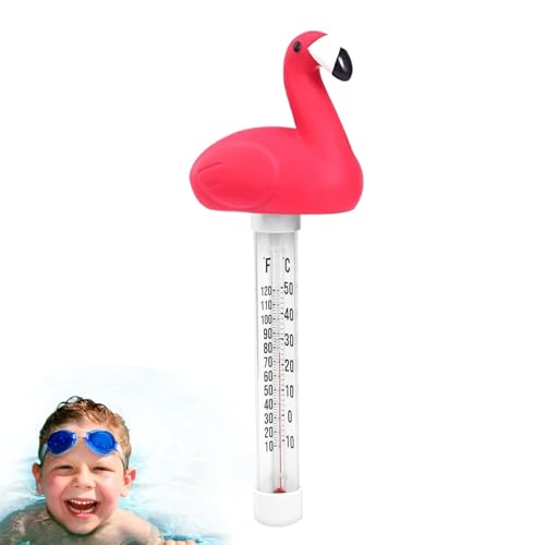 Pool-Thermometer, Pool Temperatur Gauge Tier Form for Whirlpools Spas Aquarien Multicolor(Flamingo) von RAGOPILEN