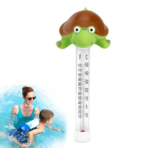 Pool-Thermometer, Pool Temperatur Gauge Tier Form for Whirlpools Spas Aquarien Multicolor(Turtle) von RAGOPILEN