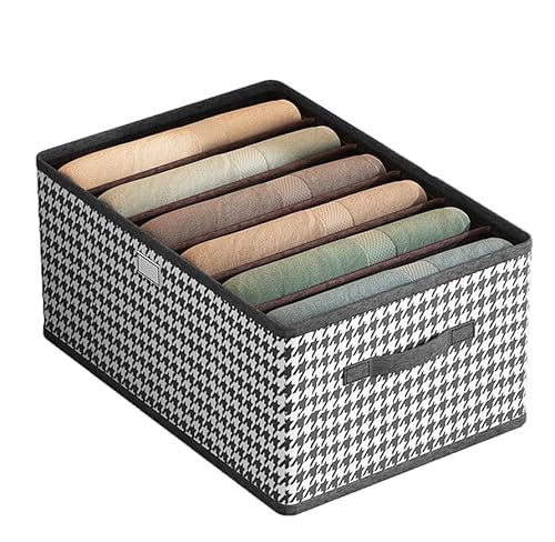 RAGOPILEN Aufbewahrungsbox, 6/7/9 Fächer Kleiderschrank Kleider-Organizer,(A Without Lid,6 grids) von RAGOPILEN